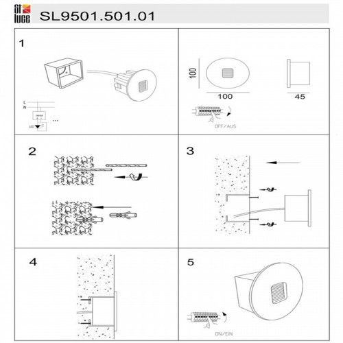 Встраиваемый светильник ST-Luce Visano SL9501.501.01