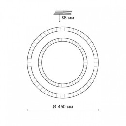 Накладной светильник Sonex PALE 2041/ELN