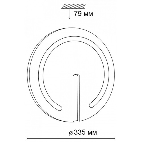 Накладной светильник Sonex Button 3041/CL