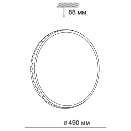 Накладной светильник Sonex Dorta 3053/EL