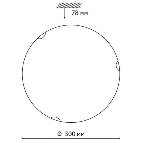 Накладной светильник Sonex Ammonite 7602/BL