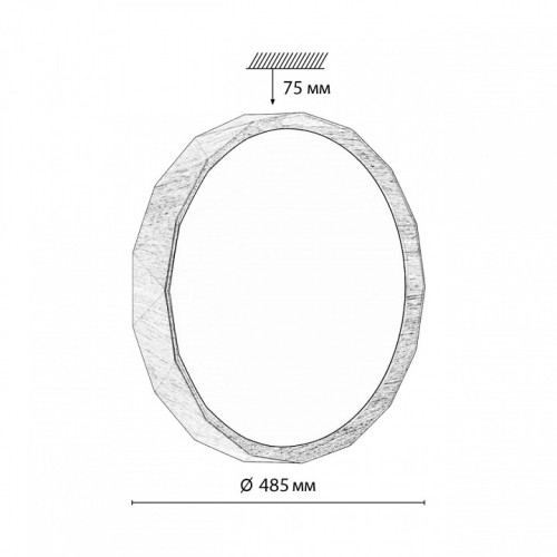 Накладной светильник Sonex Zif Wood 7637/EL