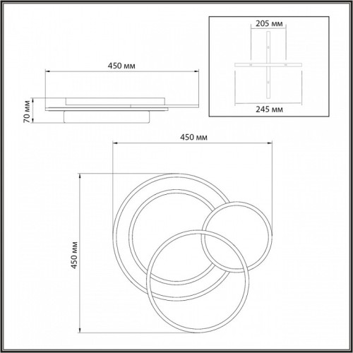 Накладной светильник Sonex Pine 7735/80L