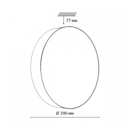 Накладной светильник Sonex BASICA 7780/DLN