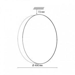 Накладной светильник Sonex BASICA 7780/ELN