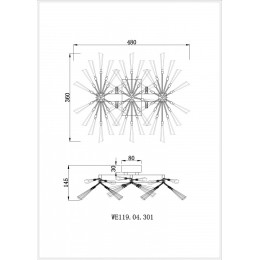 Бра Wertmark Floriane WE119.04.301