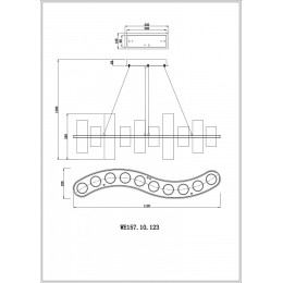 Подвесная люстра Wertmark Paula WE157.10.123