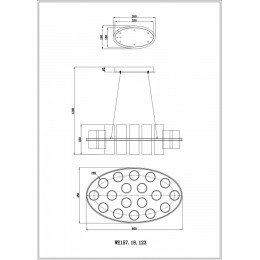 Подвесная люстра Wertmark Paula WE157.18.123
