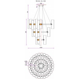 Подвесная люстра Wertmark Franka WE162.54.303