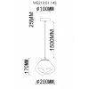 Подвесной светильник Wertmark Isola WE219.01.143