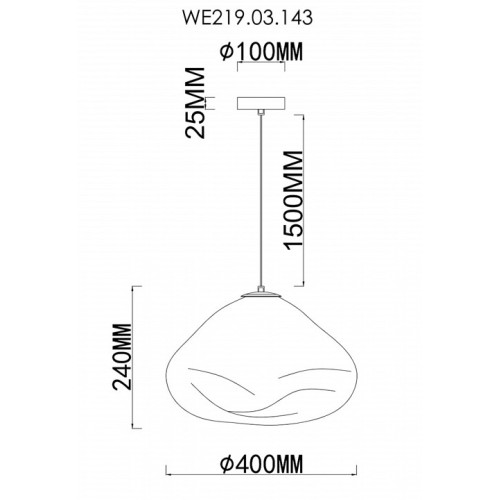 Подвесной светильник Wertmark Isola WE219.03.143
