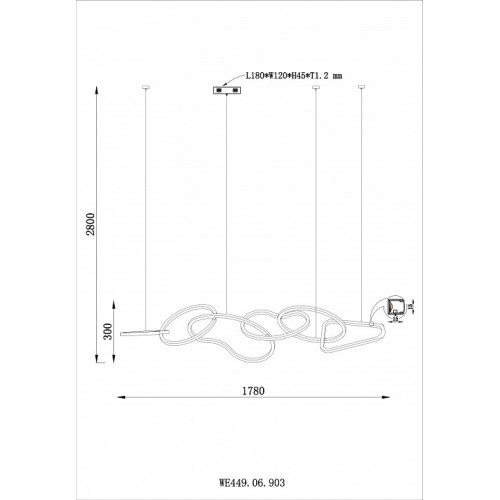 Подвесной светильник Wertmark Vanessa WE449.06.903