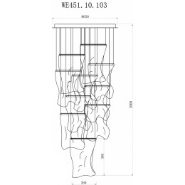 Подвесная люстра Wertmark Hanna WE451.10.103