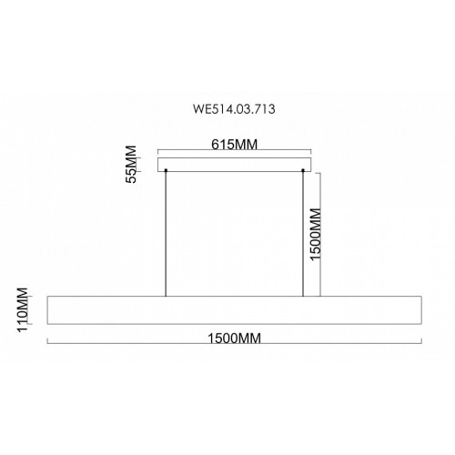 Подвесной светильник Wertmark Edda WE514.03.713