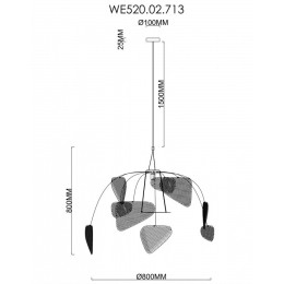 Подвесной светильник Wertmark Palma WE520.02.713