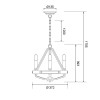 Подвесная люстра Wertmark BRENDA WE586.03.503