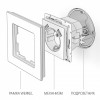 Розетка с заземлением и со шторками и 2хUSB, без рамки Werkel W117 7 W1171508