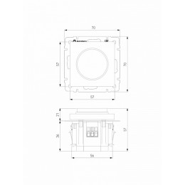 Диммер с подсветкой без рамки Werkel  W1142101