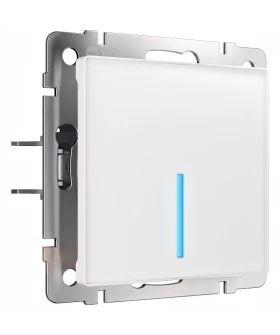 Выключатель сенсорый одноклавишный с подсветкой и функцией Wi-Fi, без рамки Werkel белый W4510601