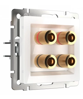 Розетка акустическая без рамки Werkel белый W1185001