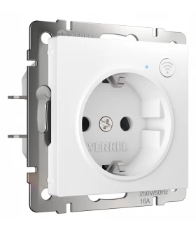 Розетка с заземлением и со шторками, без рамки с Wi-Fi Werkel белый W1171601