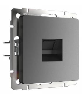 Розетка Ethernet RJ-45 без рамки Werkel графит матовый W1181064